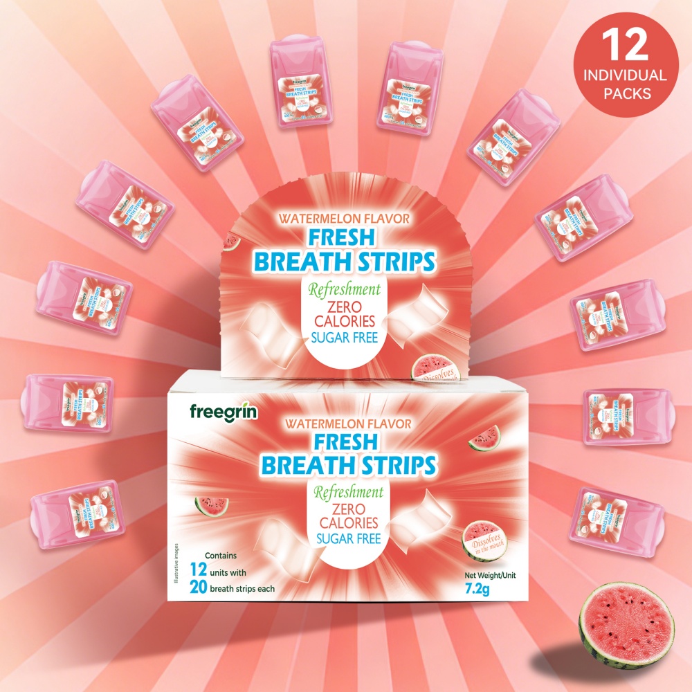 Teeth Whitening In Office - FREEGRIN Watermeloen Geurende Ademverfrissers Fruitige Verfrissers