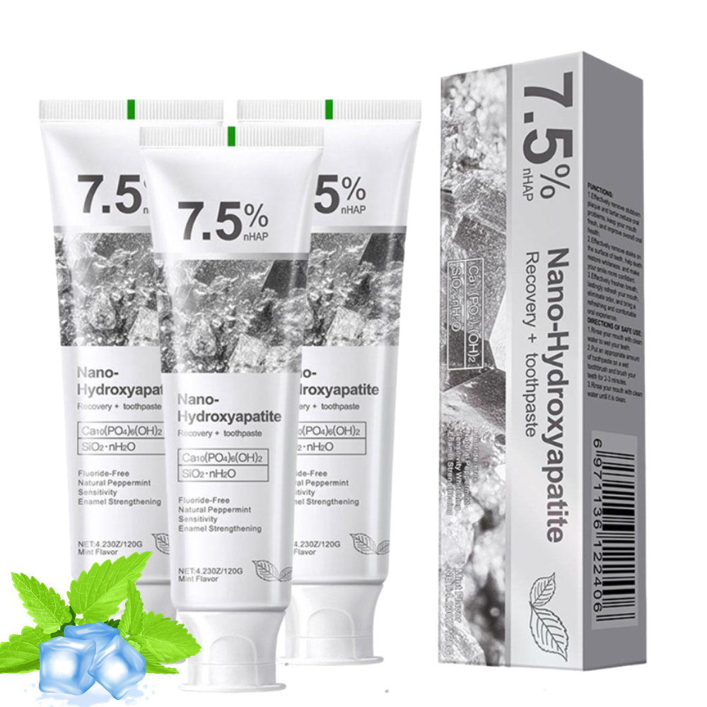 Teeth Whitening Toothpaste - 7,5% Nano Hydroxyapatiet Tandpasta Witmakend Zachte