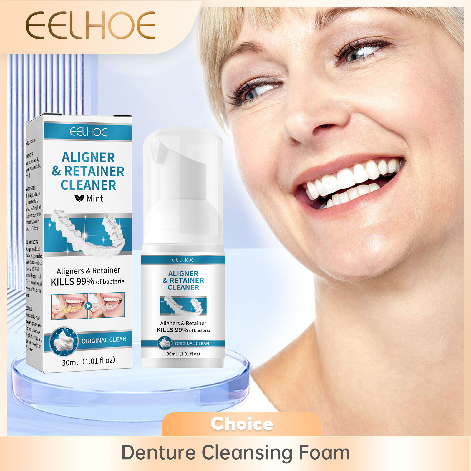 Teeth Whitening Toothpaste - Aligner Prothese Cleaner Schuim Diepe Reiniging