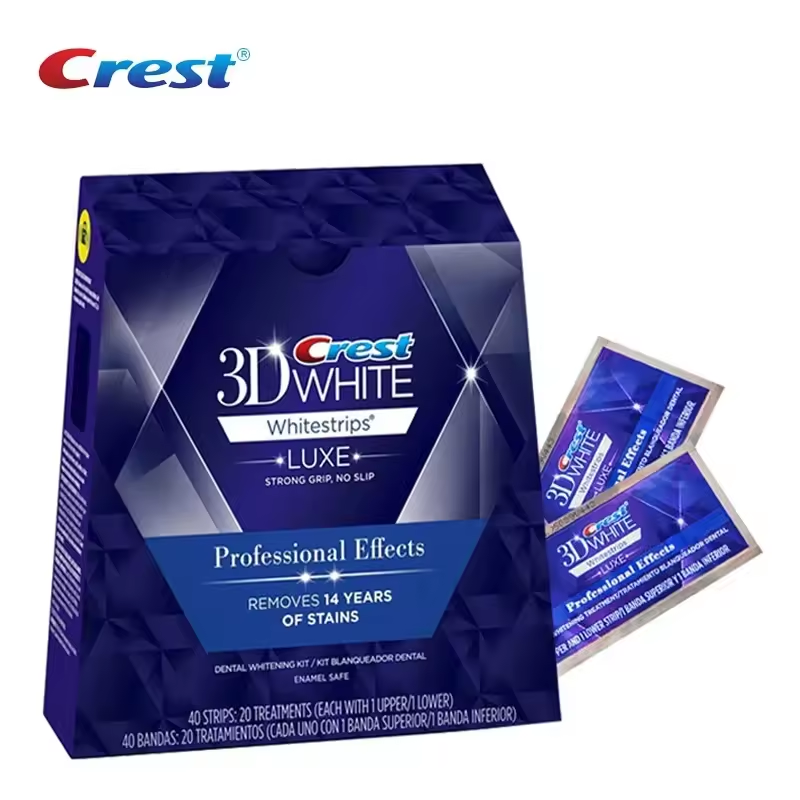 Teeth Whitening Effects - Crest 3D White Strips Tandbleekstrips Luxe