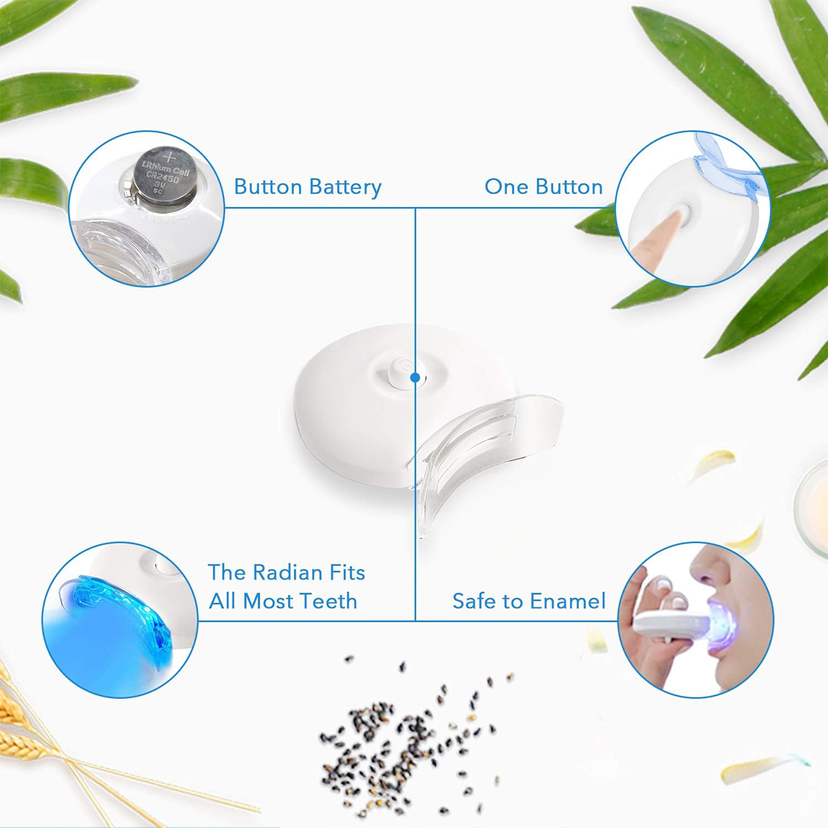 Tandenbleekset - 5X LED-lichtt - Teeth Whitening Foam recensie en prijs
