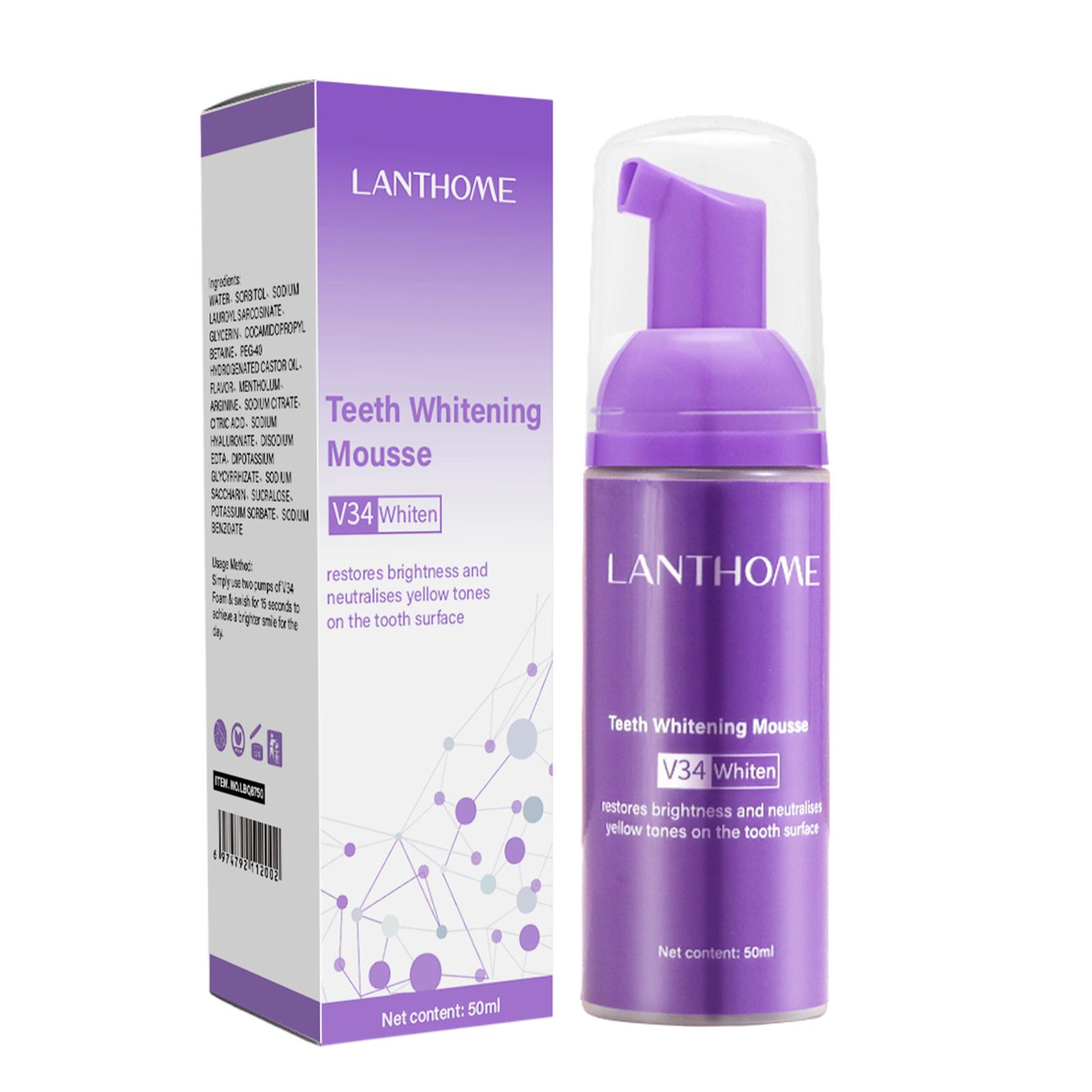 V34 Mousse Tanden Reinigen Tan - Teeth Whitening Effective recensie en prijs
