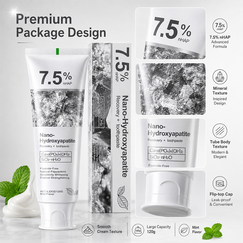 5/6 Stuks 7.5% nHAP Nano Hydro - Teeth Whitening Toothpaste recensie en prijs