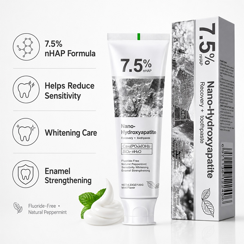 5/6 Stuks 7.5% nHAP Nano Hydro - Teeth Whitening Toothpaste recensie en prijs