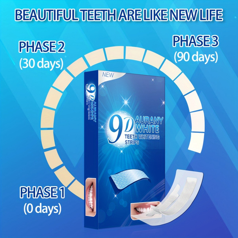 21 paar 9D Aurany witte tanden - Teeth Whitening Foam recensie en prijs