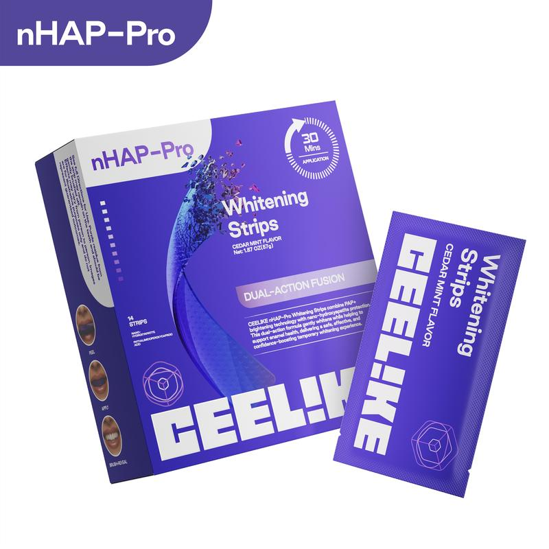 Paarse Tandbleekstrips 14 stuk - Teeth Whitening Effective recensie en prijs