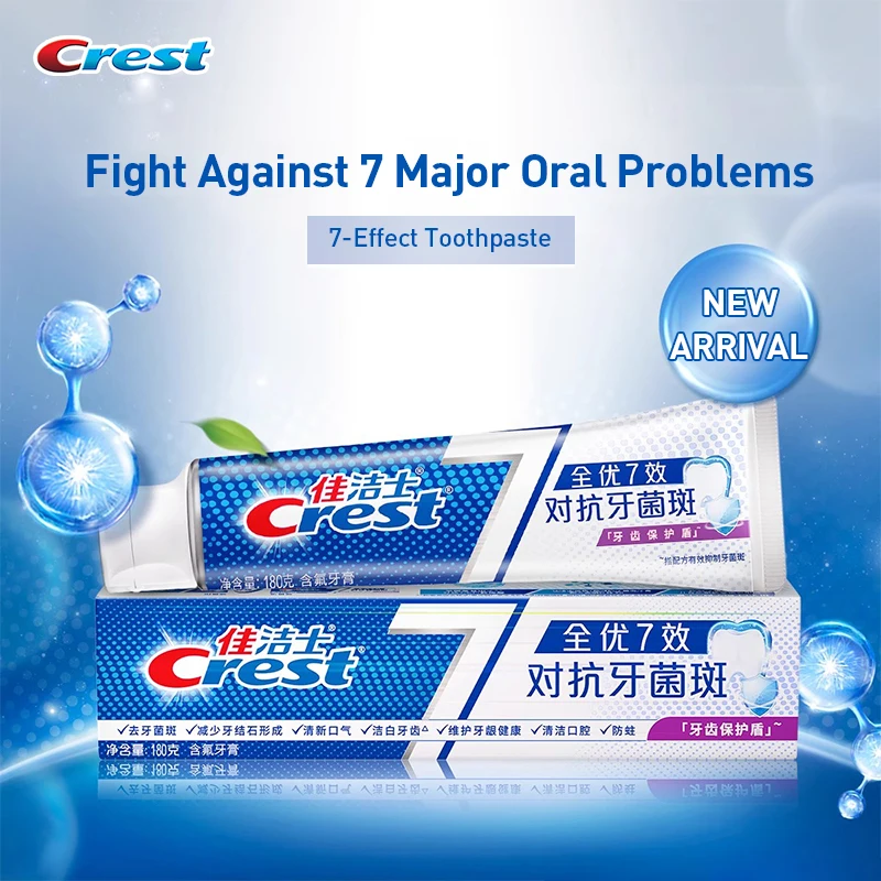 Crest 7-effecten tandpasta tan - Teeth Whitening Effects recensie en prijs