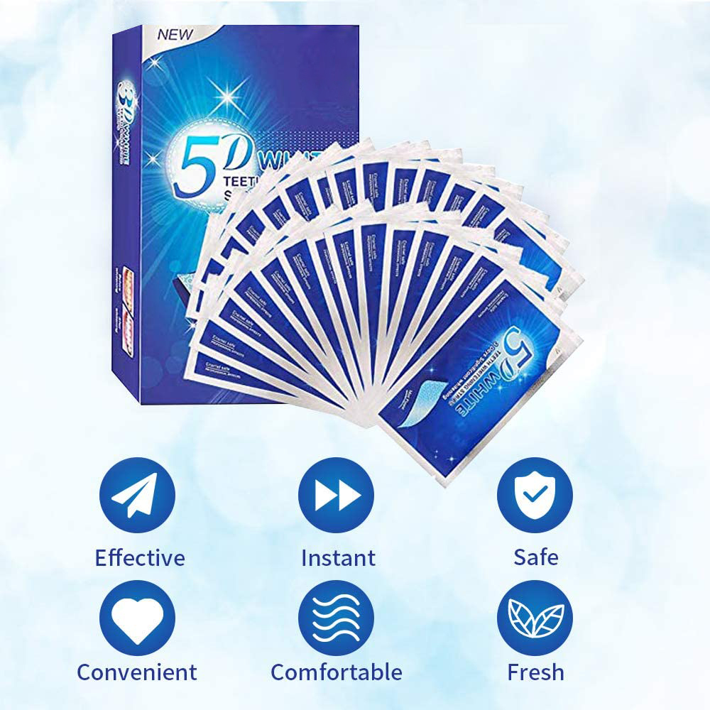 5D Witmakende Tandstrips, Whit - Teeth Whitening Effective recensie en prijs