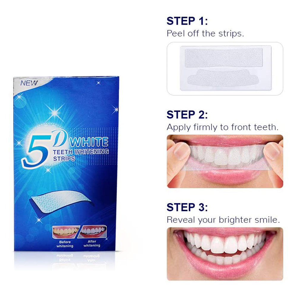 5D Witmakende Tandstrips, Whit - Teeth Whitening Effective recensie en prijs